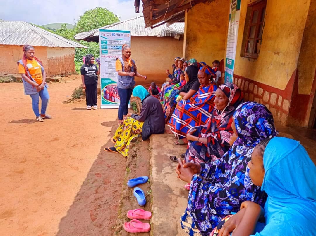 Community health outreach conducted in partnership with local health workers.
